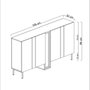 Hanah Home Consola Nova - Travertino